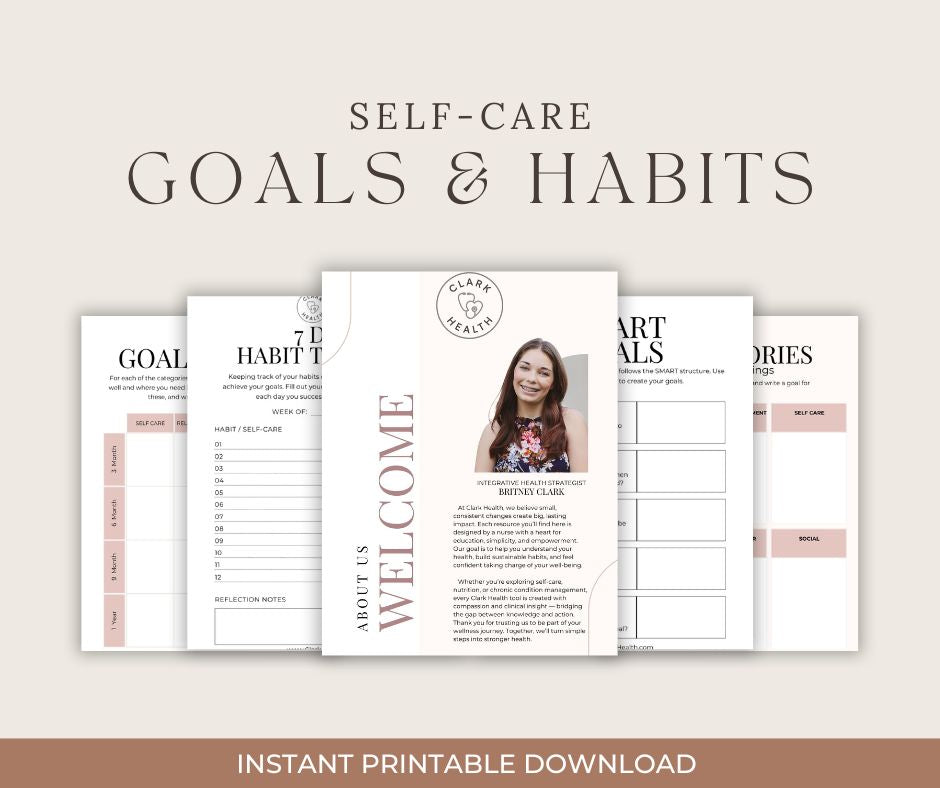 Self-Care Goals & Habits Kit