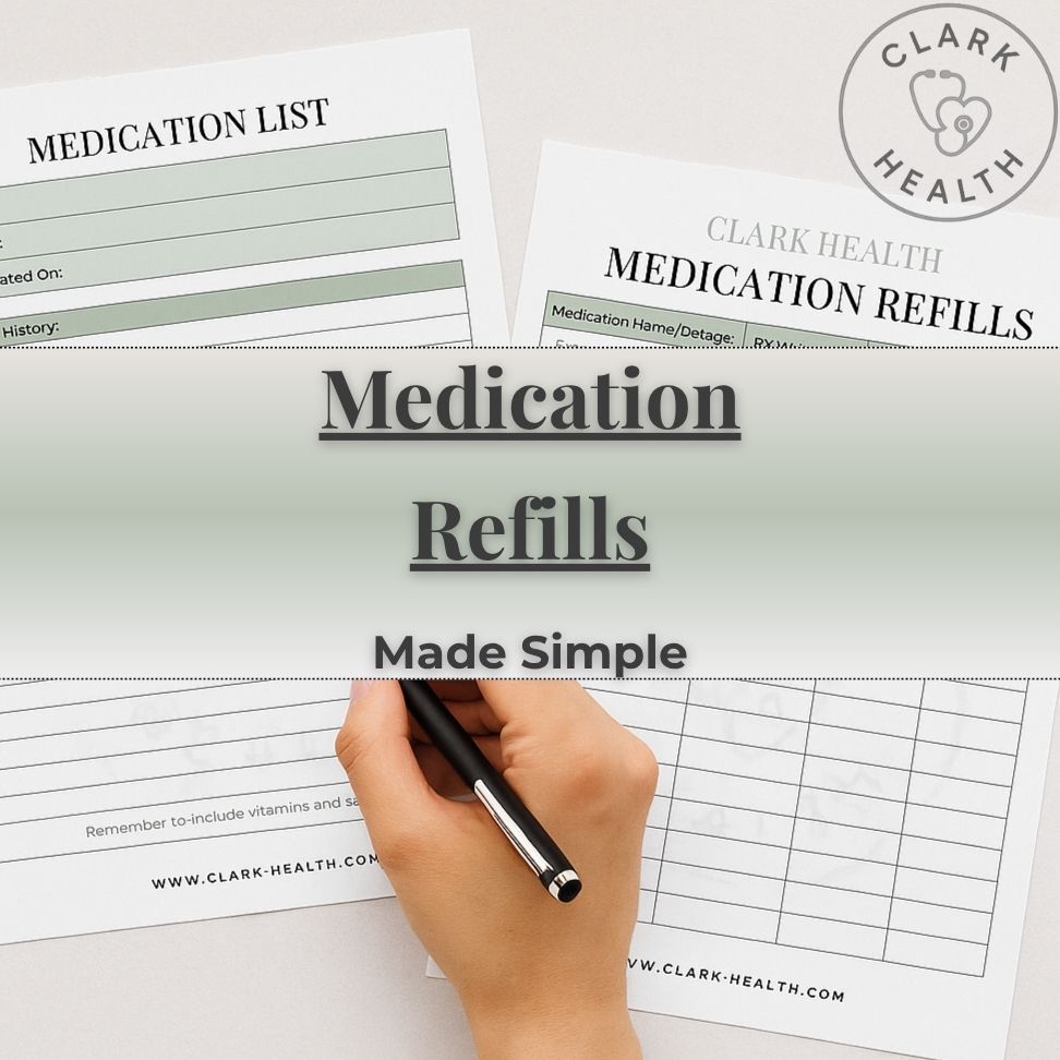 Clark Health Medication Refill Log Sage